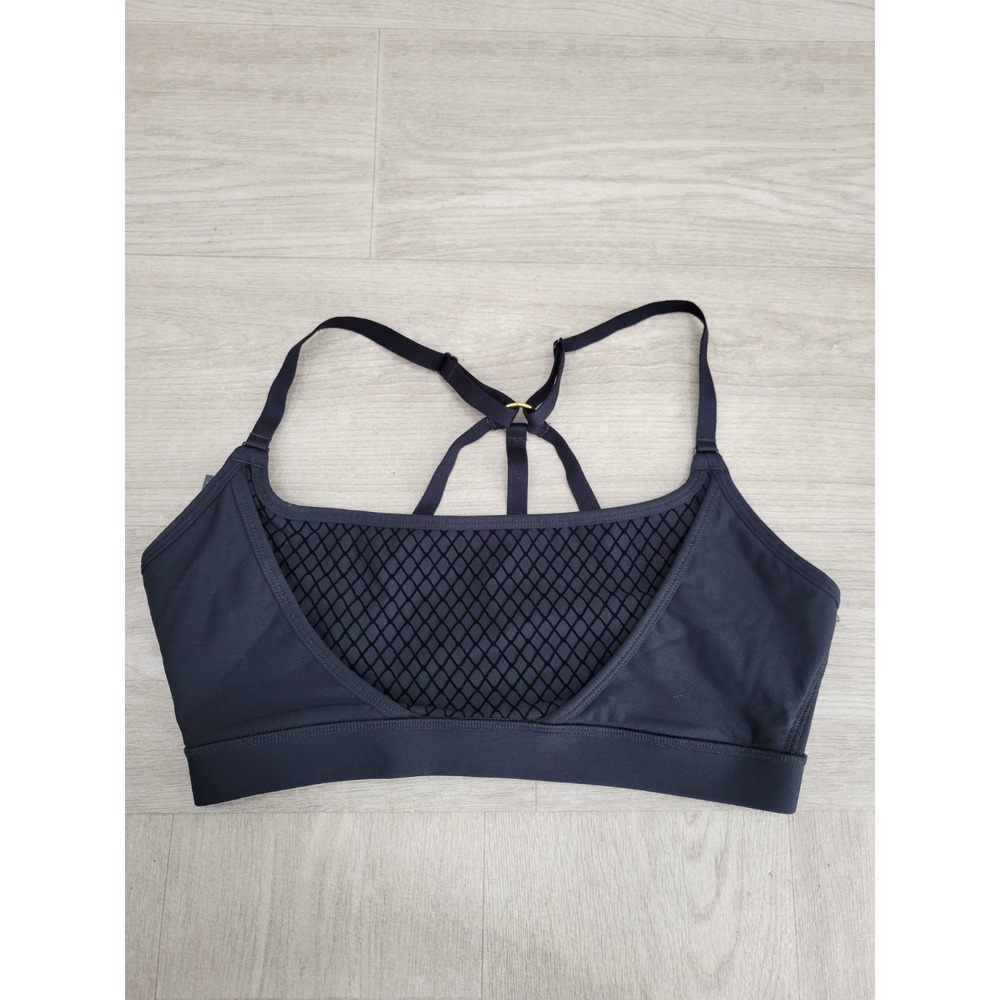 Savage X Fenty Special FX Sports Bra Women's M Black Flocked Low Impact Workout